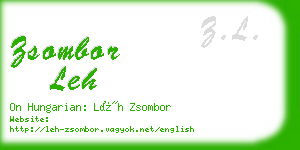 zsombor leh business card